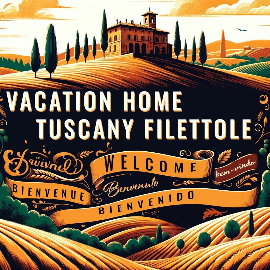 Vacation Home Tuscany Filettole 3 ヴェッキアーノ エクステリア 写真
